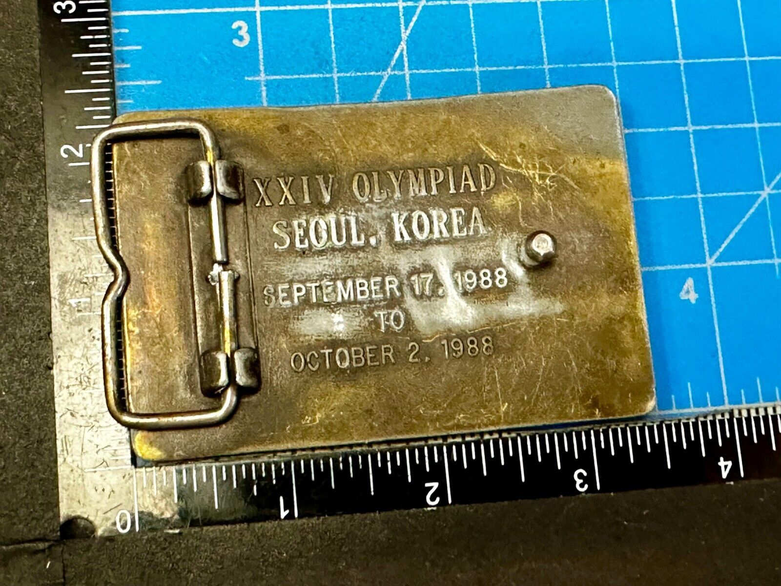 United States Shooting Team 1988 Official Sponsor Commemorative Belt Buckle