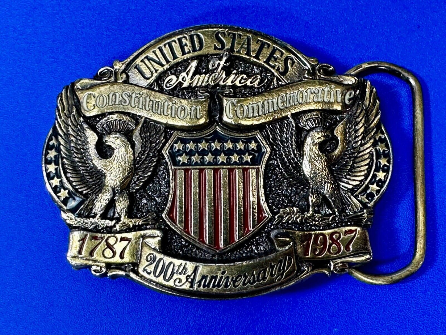 United States ofAmerica Constitution Commemorative 200th Anniversary Belt Buckle