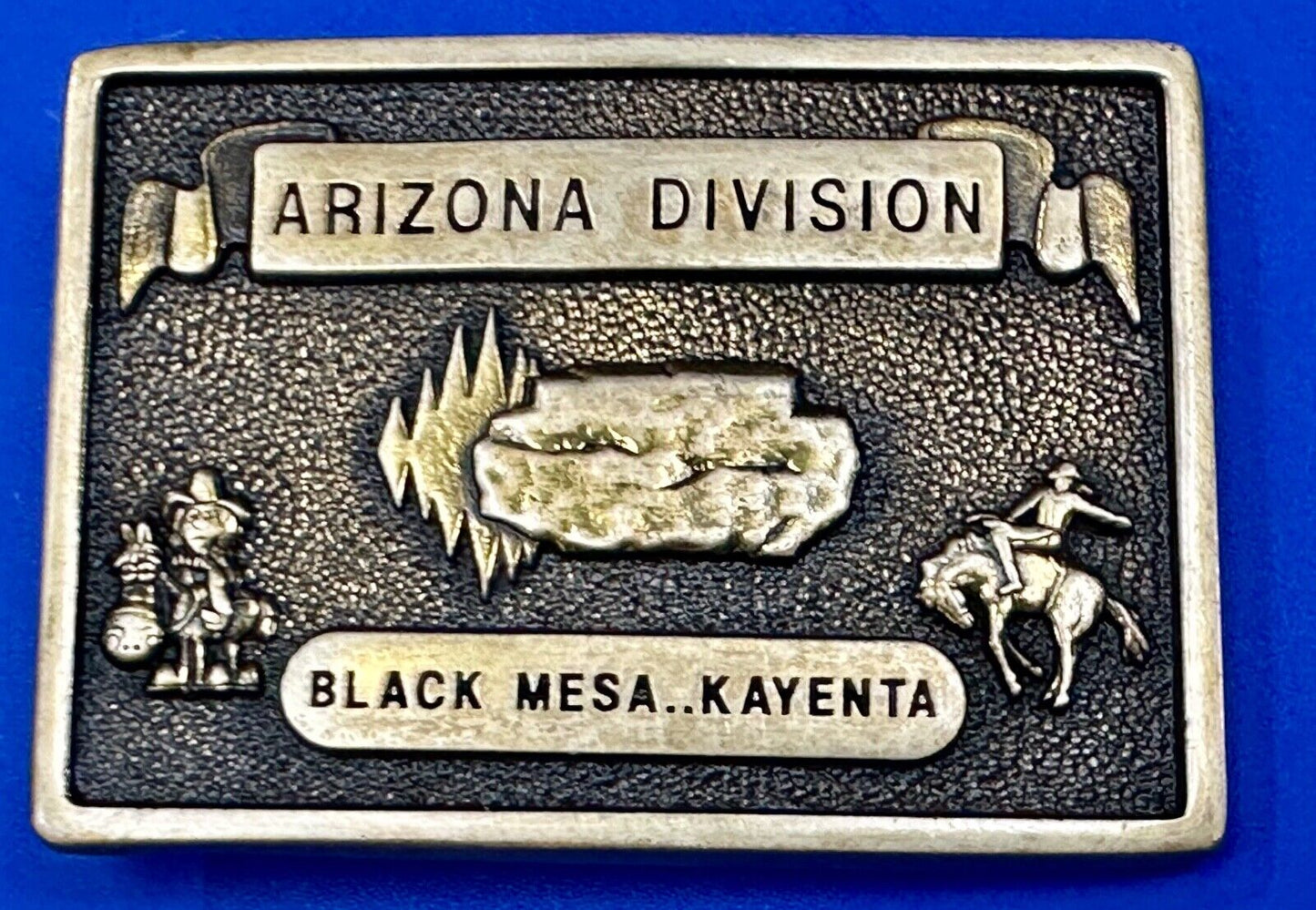 Arizona Division Black Mesa Keyenta Vintage Solid Brass BTS  belt buckle