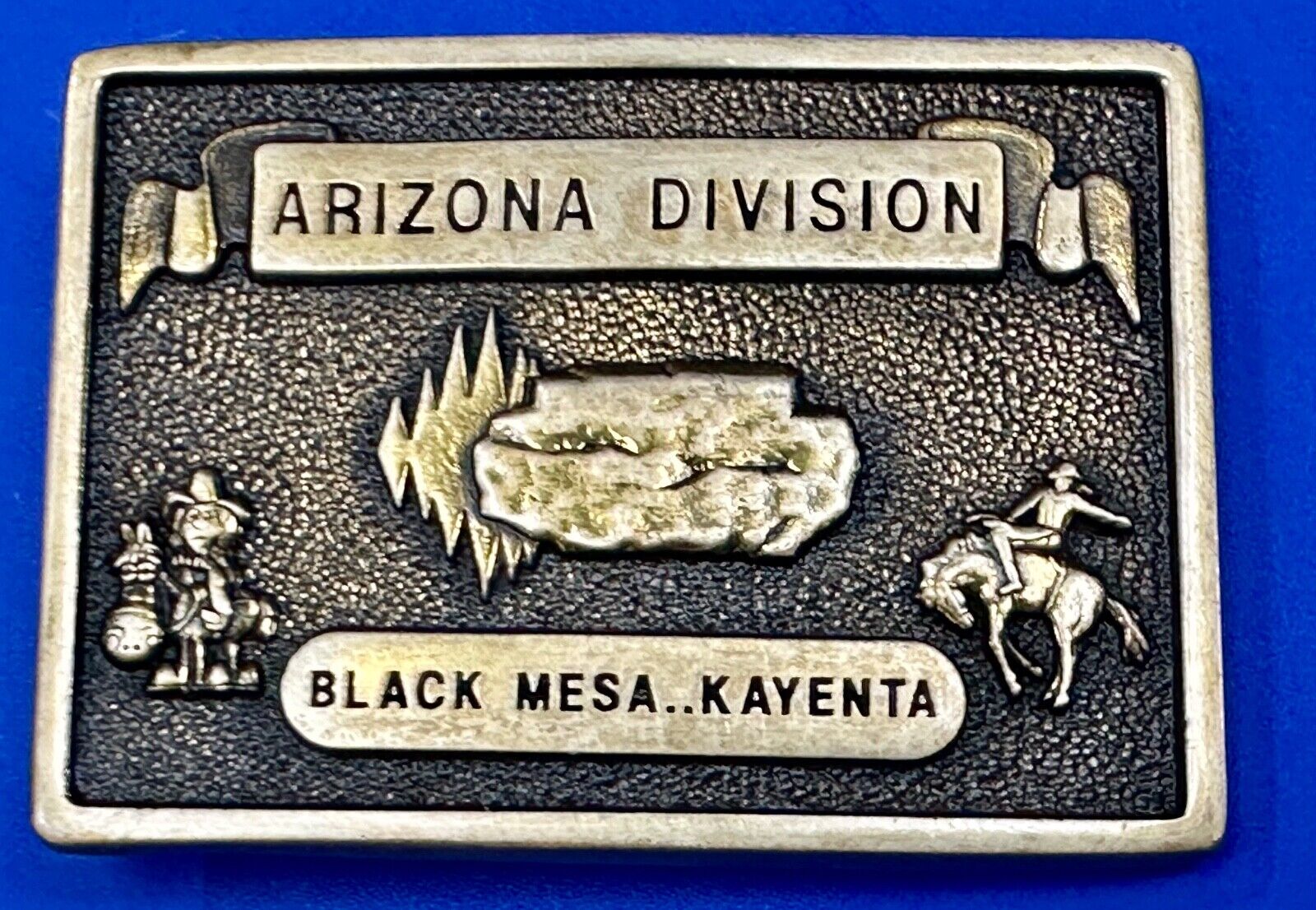 Arizona Division Black Mesa Keyenta Vintage Solid Brass BTS  belt buckle