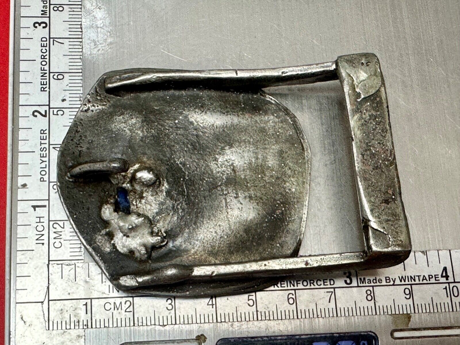 two southwestern vibe - ghosts / couple in love interesting colored belt buckle
