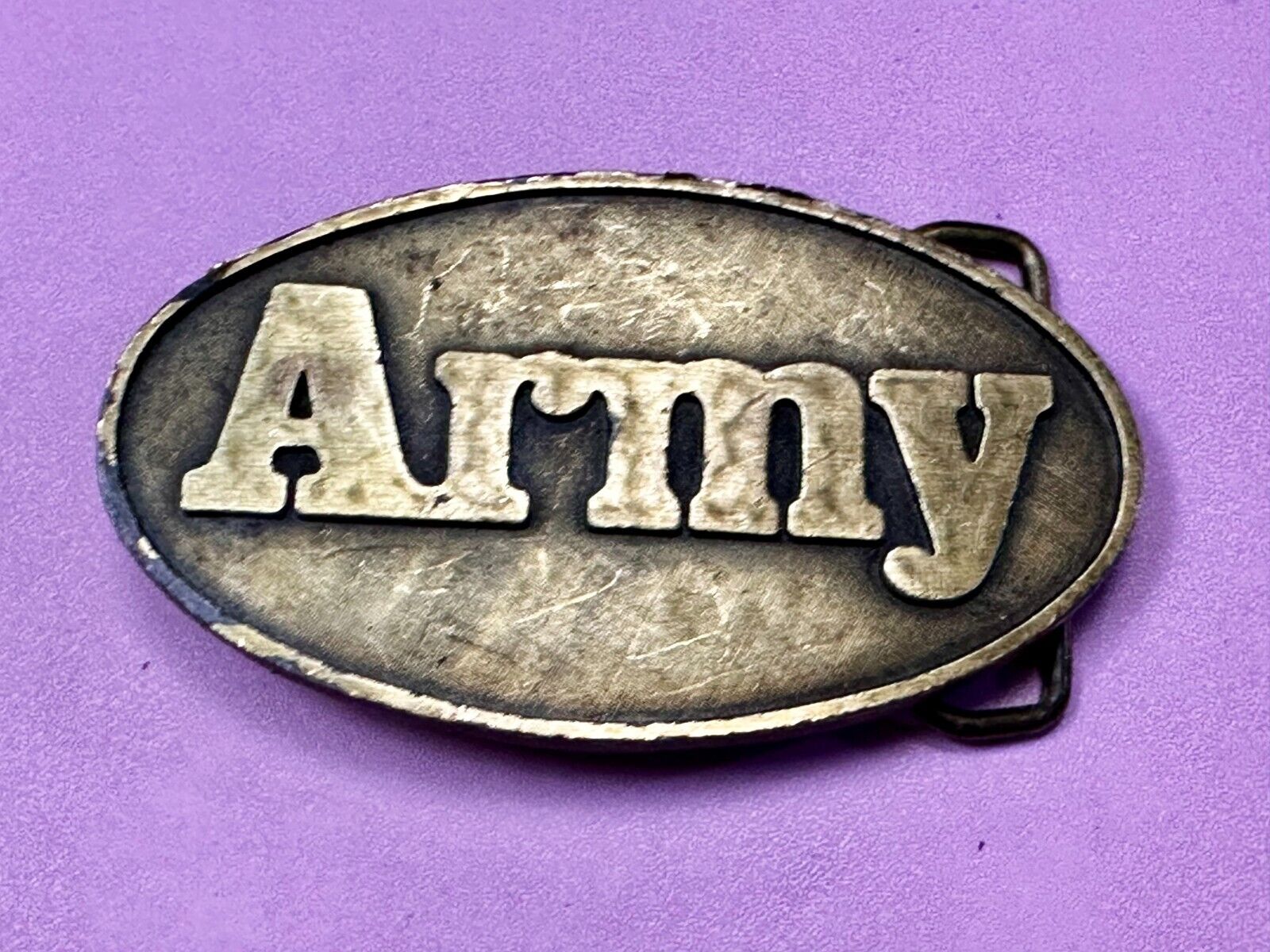 United States Us Army Recruitment Officers Award Vintage Belt Buckle