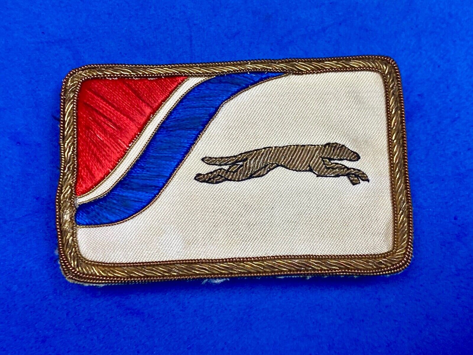 Vintage Greyhound Bus Transportation Co National Emblem Plaque, Auto Plate 