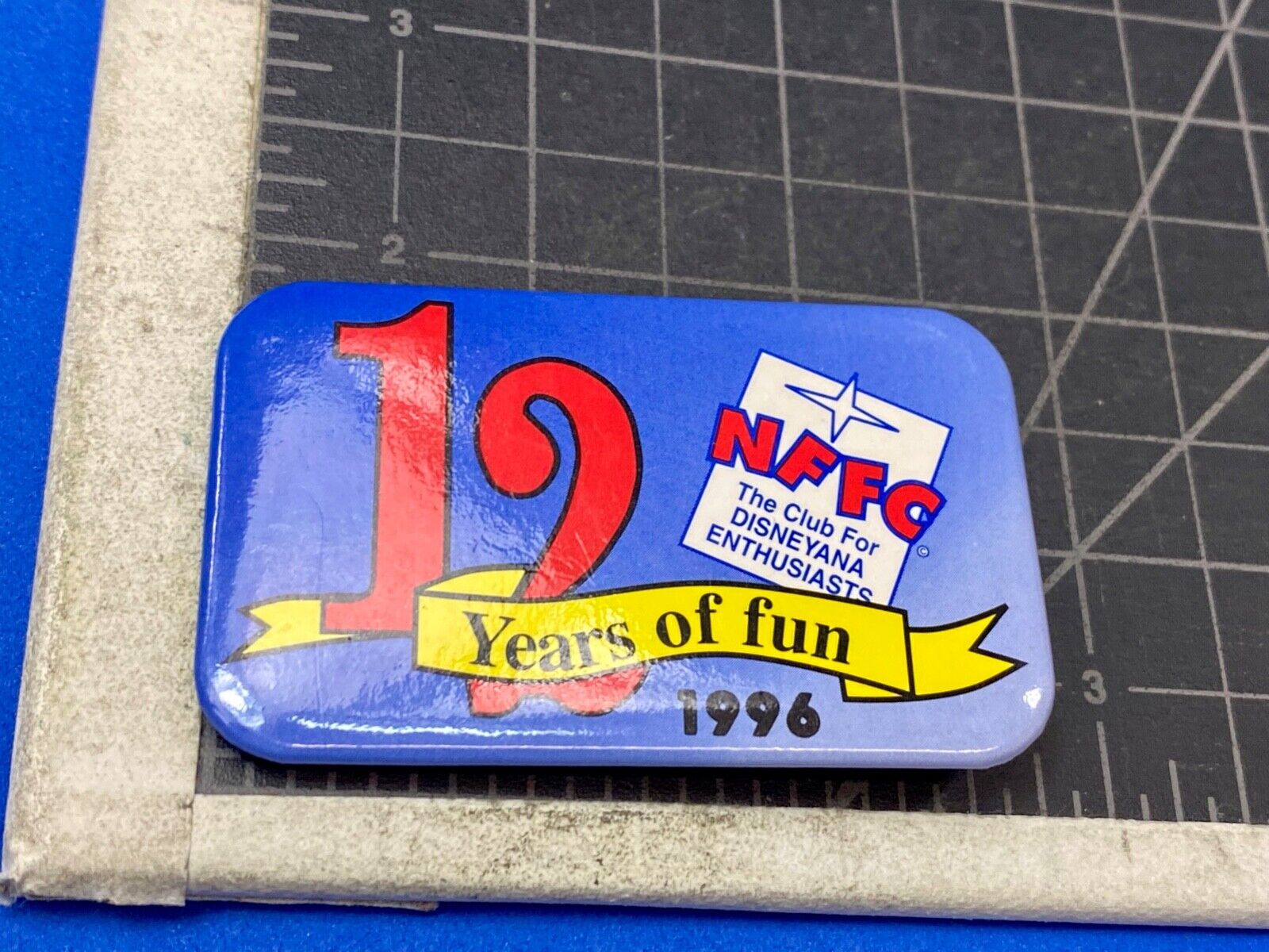 12 years of fun - NFFC The Disneyana Fan Club for Disney Enthusiasts pin