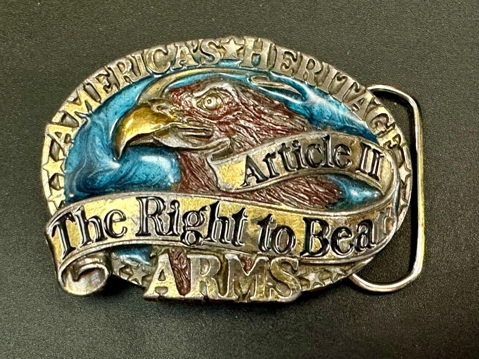 2nd amendment The Right to keep & Bear Arms patriotic great American belt buckle