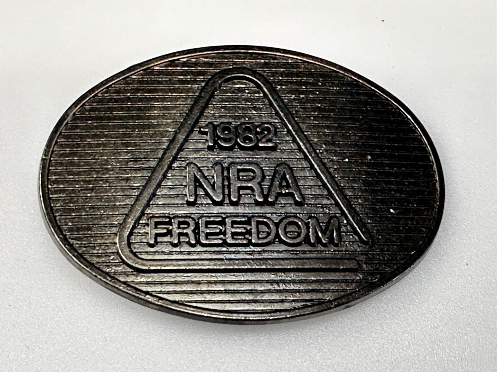 1982 NRA Freedom National Rifle Association Vintage Belt Buckle
