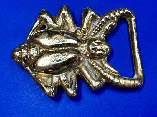 Unique Cricket Bug Insects Gold Tone Vintage Figural Hippy Vibe Belt Buckle