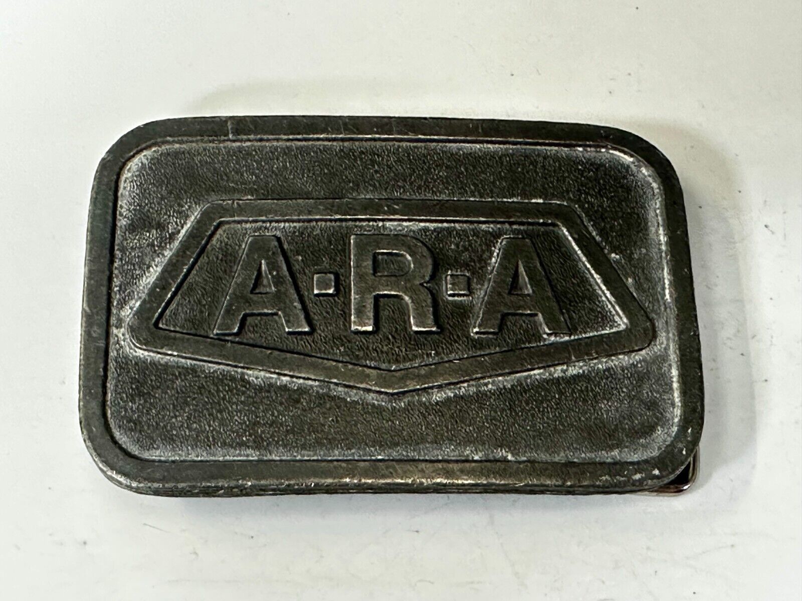 A.R.A Company Logo ARA Commemorative Silver Tone Belt Buckle by Hitline