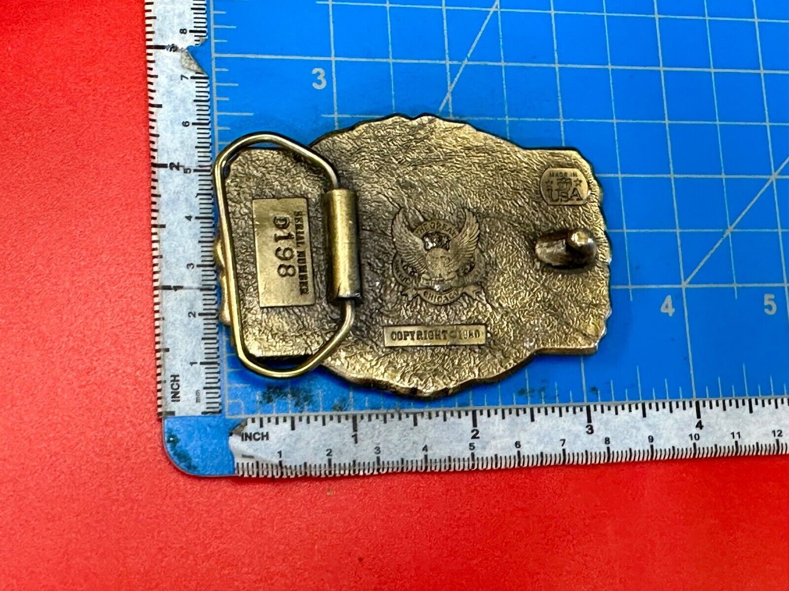 Americas Great Farmland vintage 1980 Great American vintage belt buckle Co