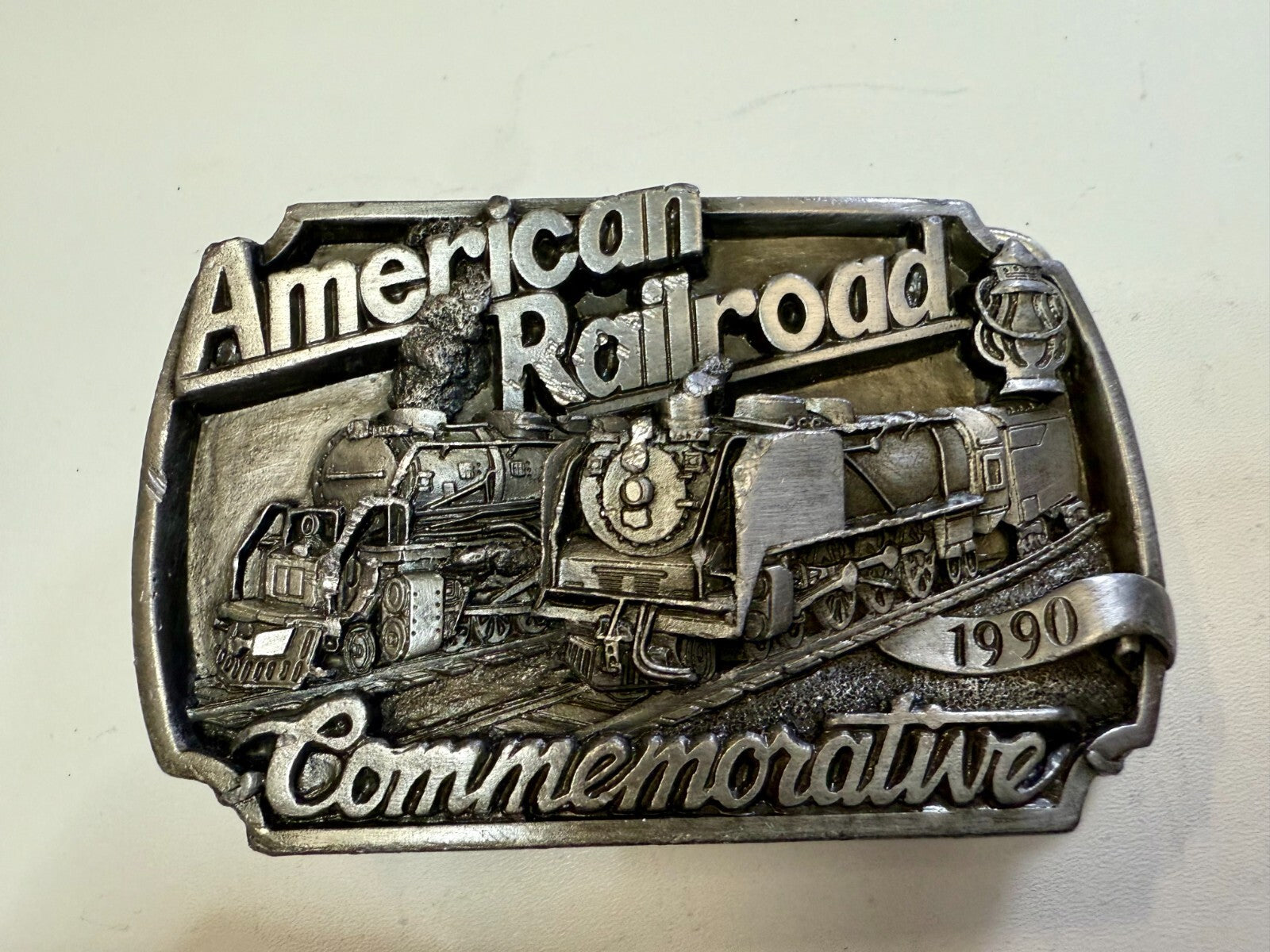 Vintage Historic American Railroad 1990 Commemorative Arroyo Grande Belt Buckle