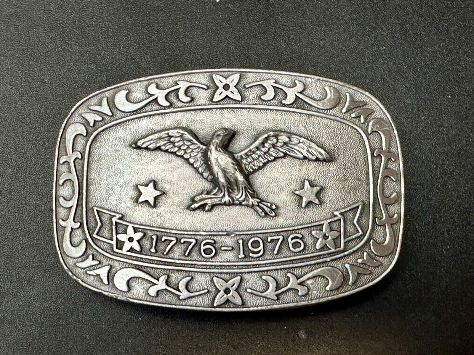 Bicentennial Eagle Patriotic USA America 70's Vintage belt buckle by Celebrity