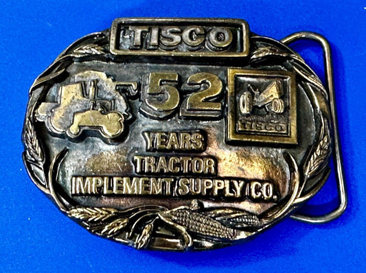 Tisco 52 Years Tractor Implements Supply Commemorative Belt Buckle by Siskiyou