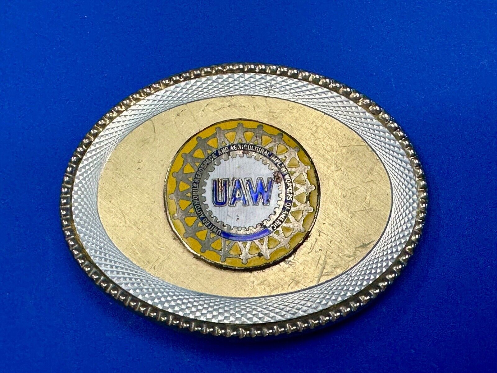 United Automobile Aerospace and Agricultural Implement Workers Belt Buckle - W