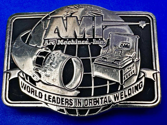 Arc Orbital Welding Machine's Inc World Leaders Advertisement Promo Belt Buckle