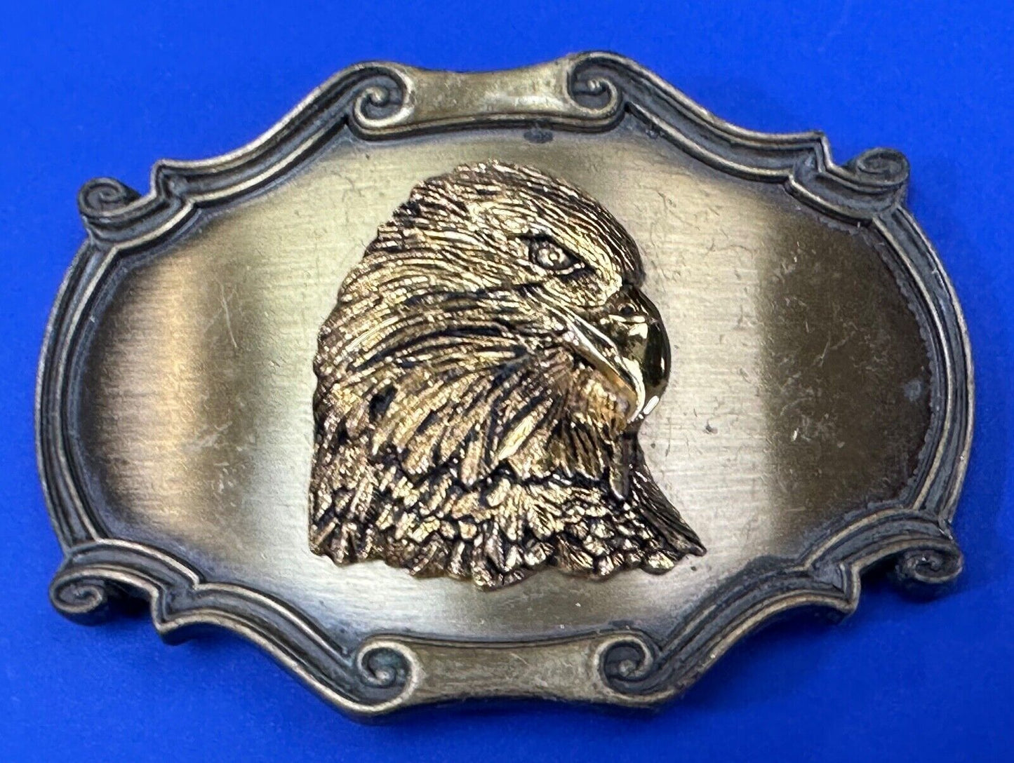 American Bald Eagle - Patriotic Vintage 1980 Raintree framed belt buckle