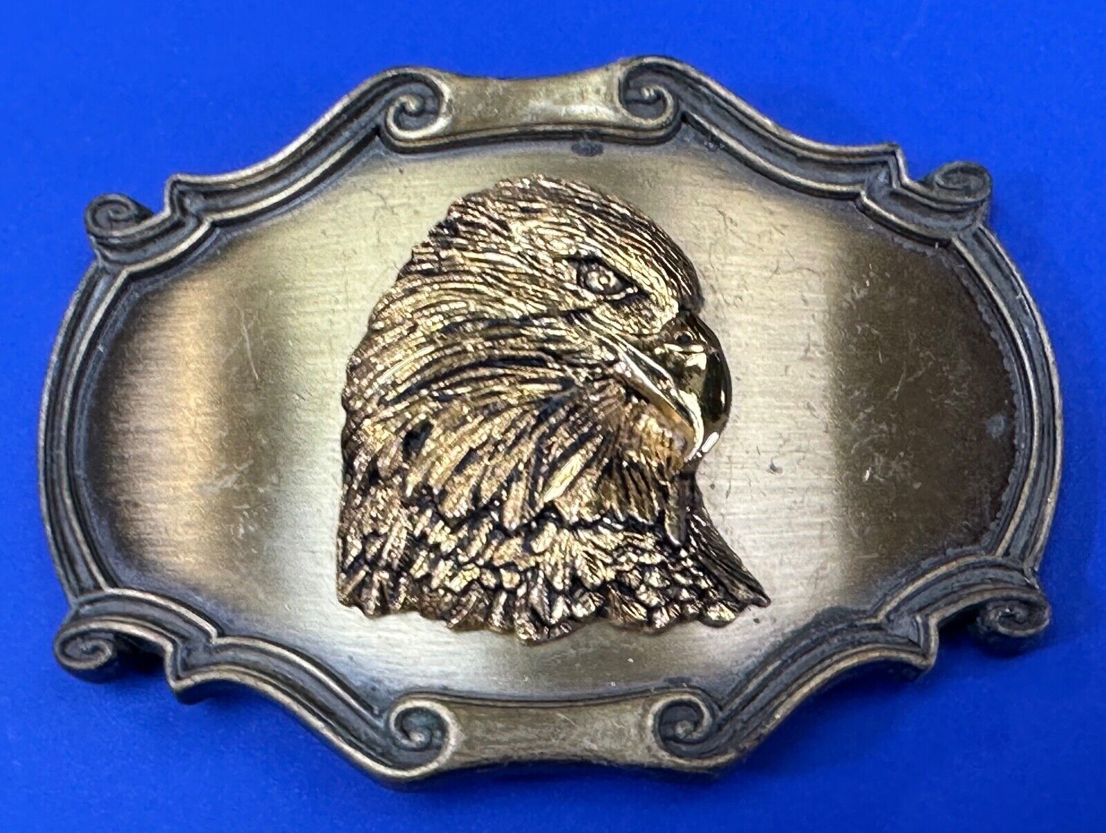 American Bald Eagle - Patriotic Vintage 1980 Raintree framed belt buckle