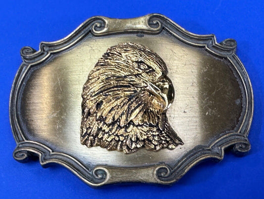 American Bald Eagle - Patriotic Vintage 1980 Raintree framed belt buckle