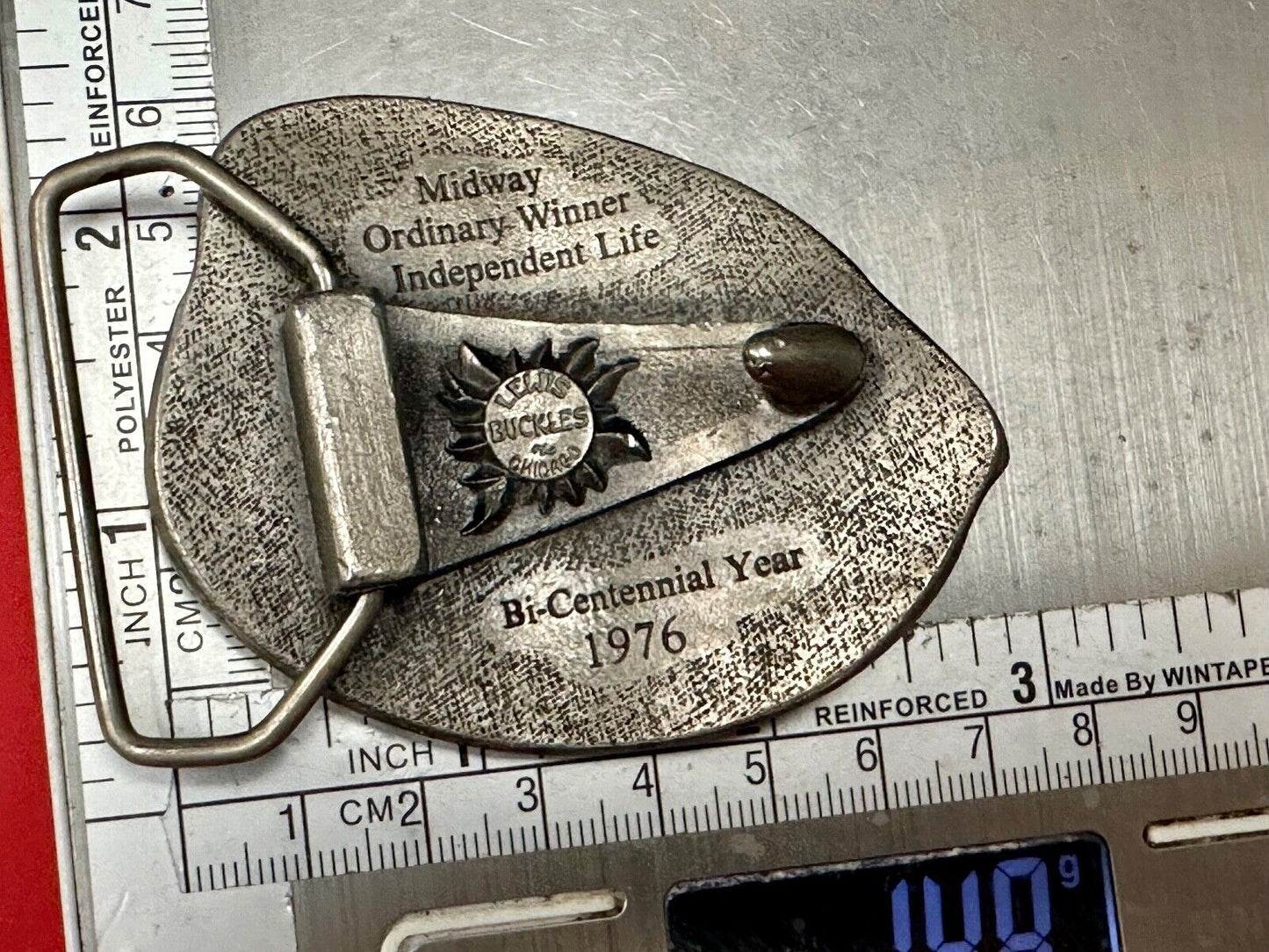 Total Way of Life Lewis Buckles Belt Buckle Midway Independent Life 1976