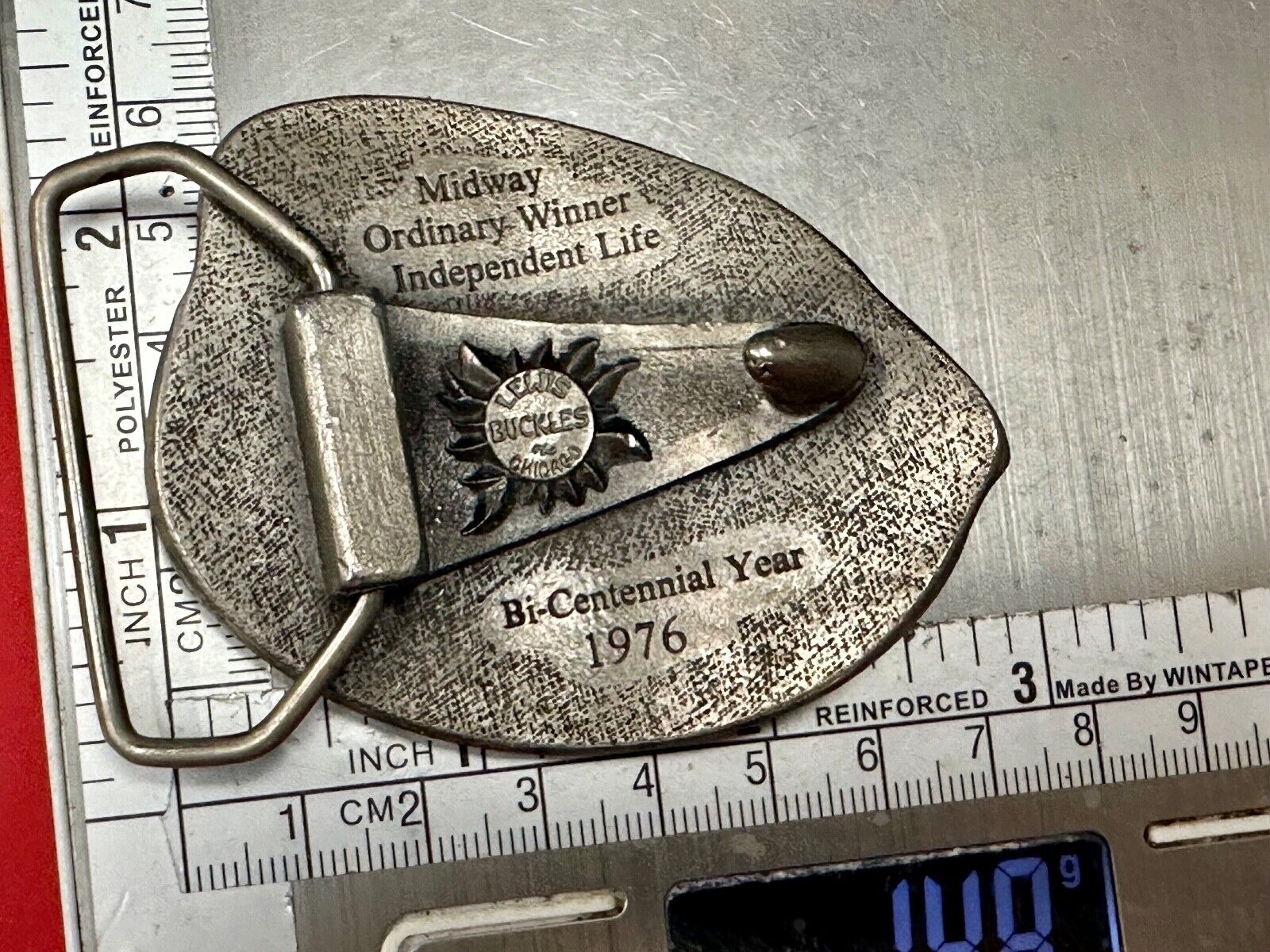 Total Way of Life Lewis Buckles Belt Buckle Midway Independent Life 1976