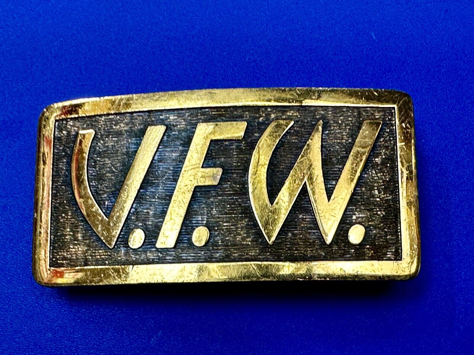 VFW Veterans Foreign Wars Of The USA RARE Brass Custom Belt Buckle