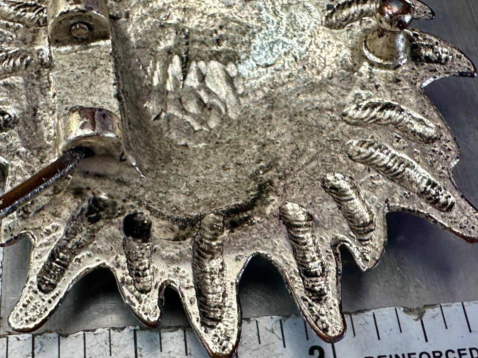 Artisan Hippie Style SUN Face - Large Figural cutout belt buckle