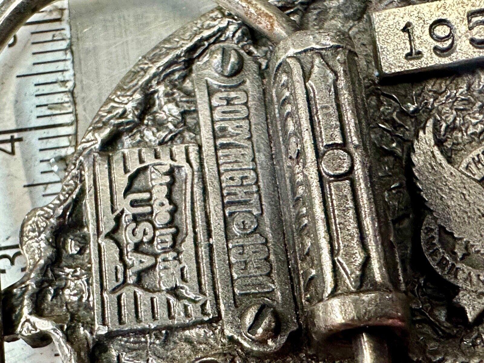 1990 VW Volkswagen Bug Car Auto Collectors Dealers Great American belt buckle Co