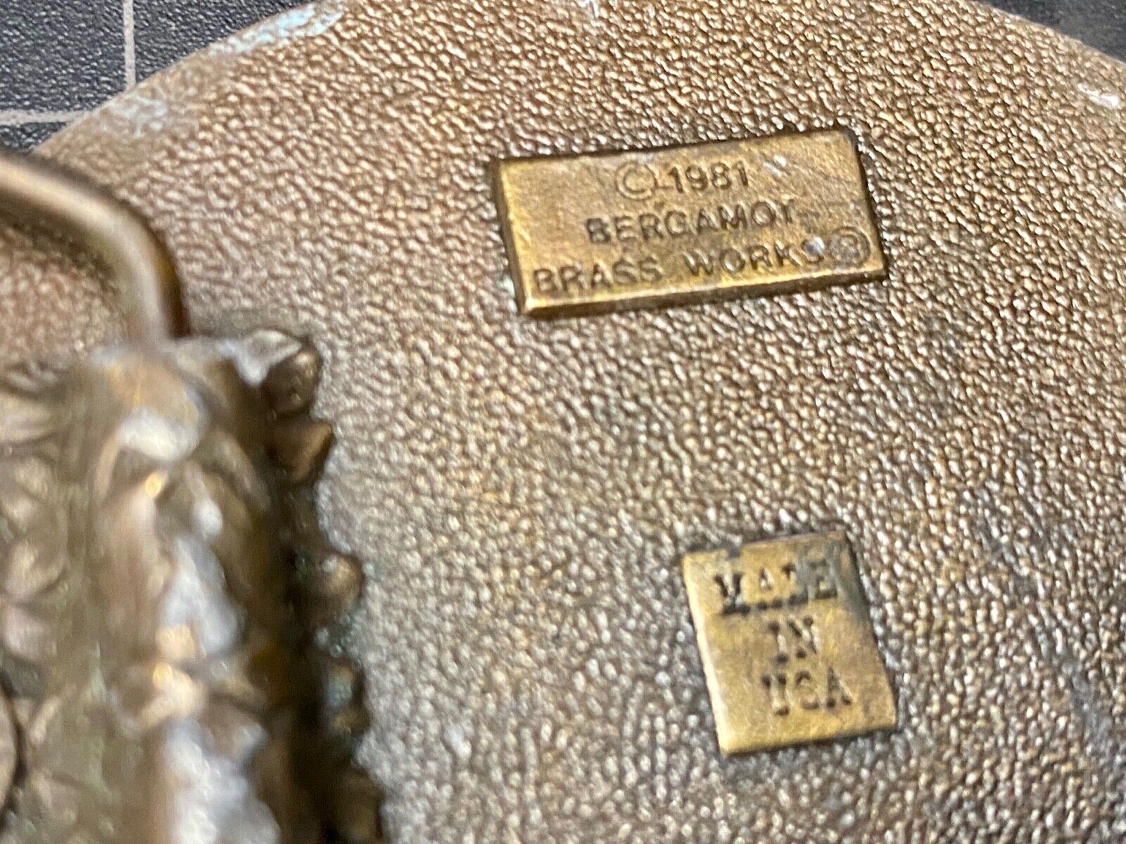 Vintage 1981 Im proud to be an American belt buckle by Bergamot  Eagle and Crest