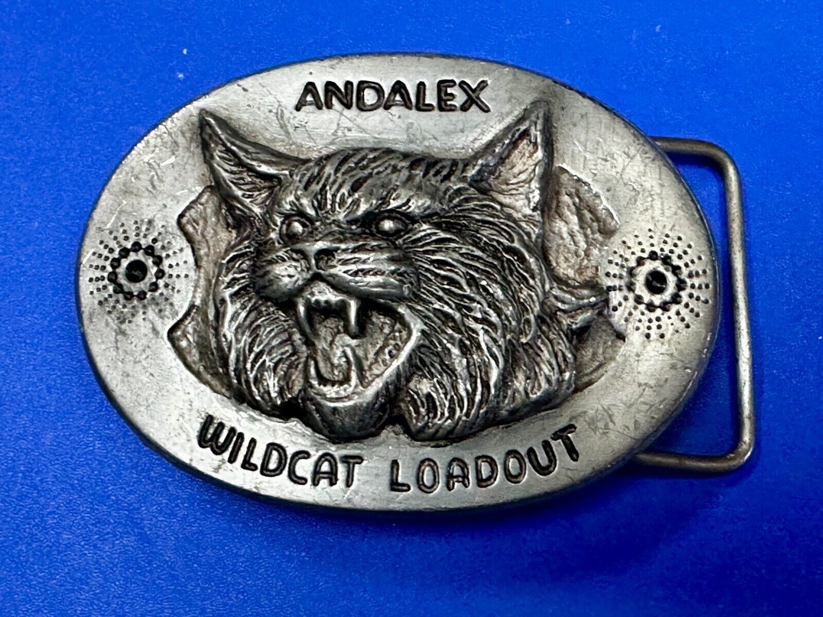 Andalex Wildcat Loadout Vintage Belt Buckle by Sculpture Artist Gary Frazen