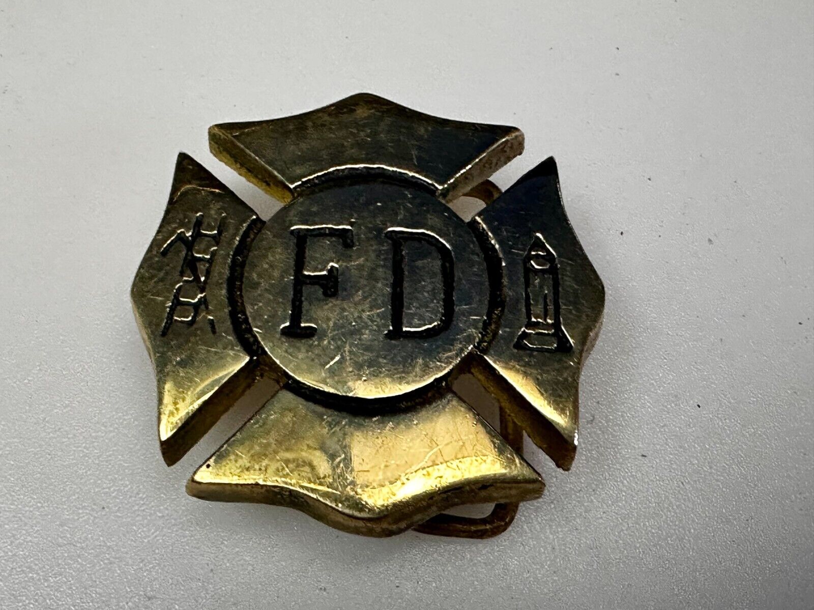 Belt Buckle fire logo