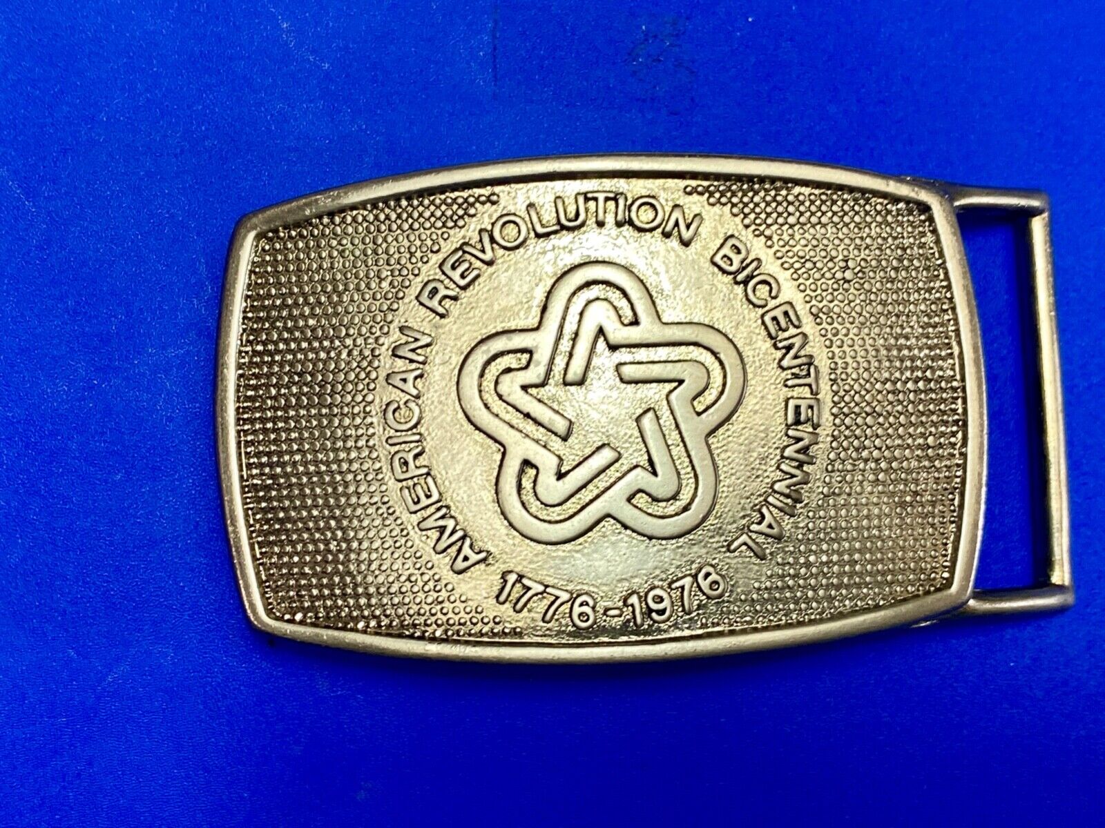 American Revolution Bicentennial Celebration Patriotic USA belt buckle by Lee Ny