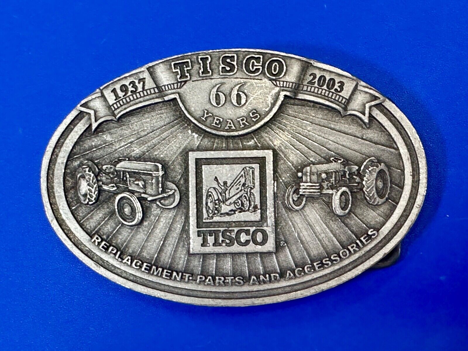 Tisco Farm Tractor Replacement Parts and Accessories vintage 2003 belt buckle