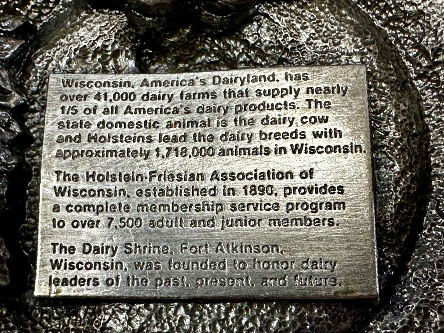 101st Holstein Convention The Dairy Shrine Milwaukee Wisconsin 1986 Belt Buckle