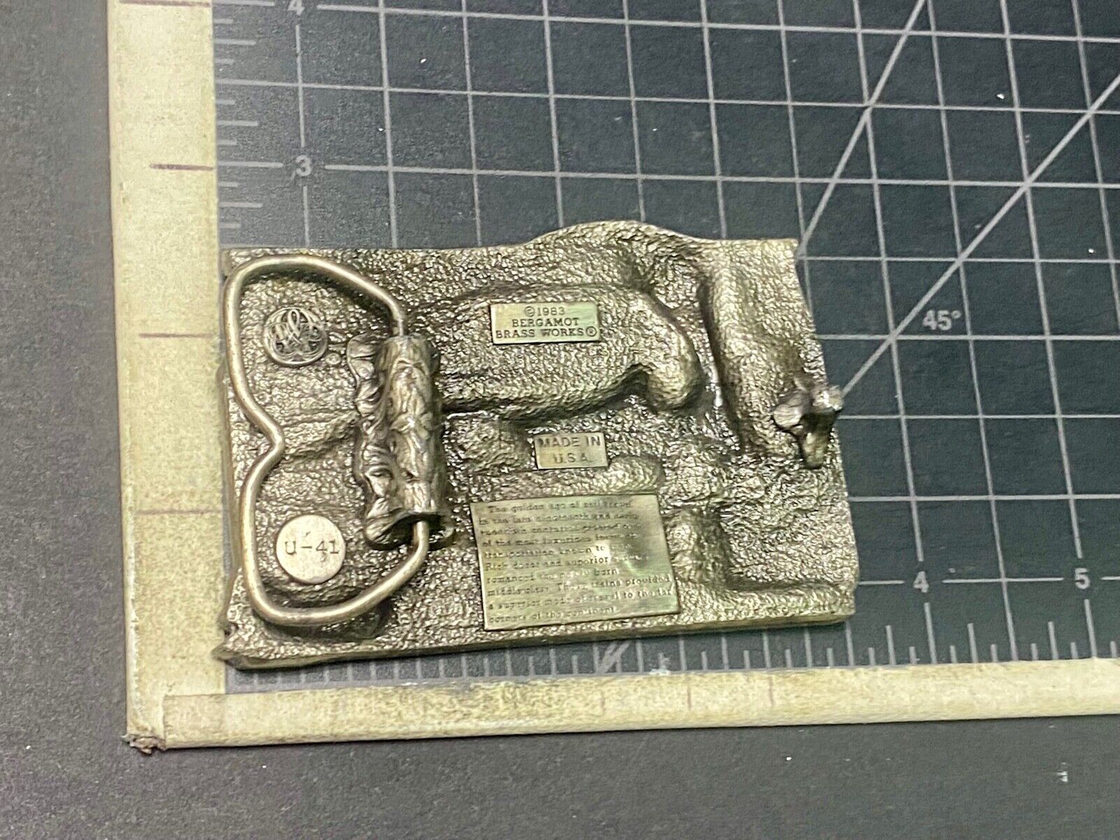 The Golden Age of the Railroad Steam Train Engine Collectors belt buckle