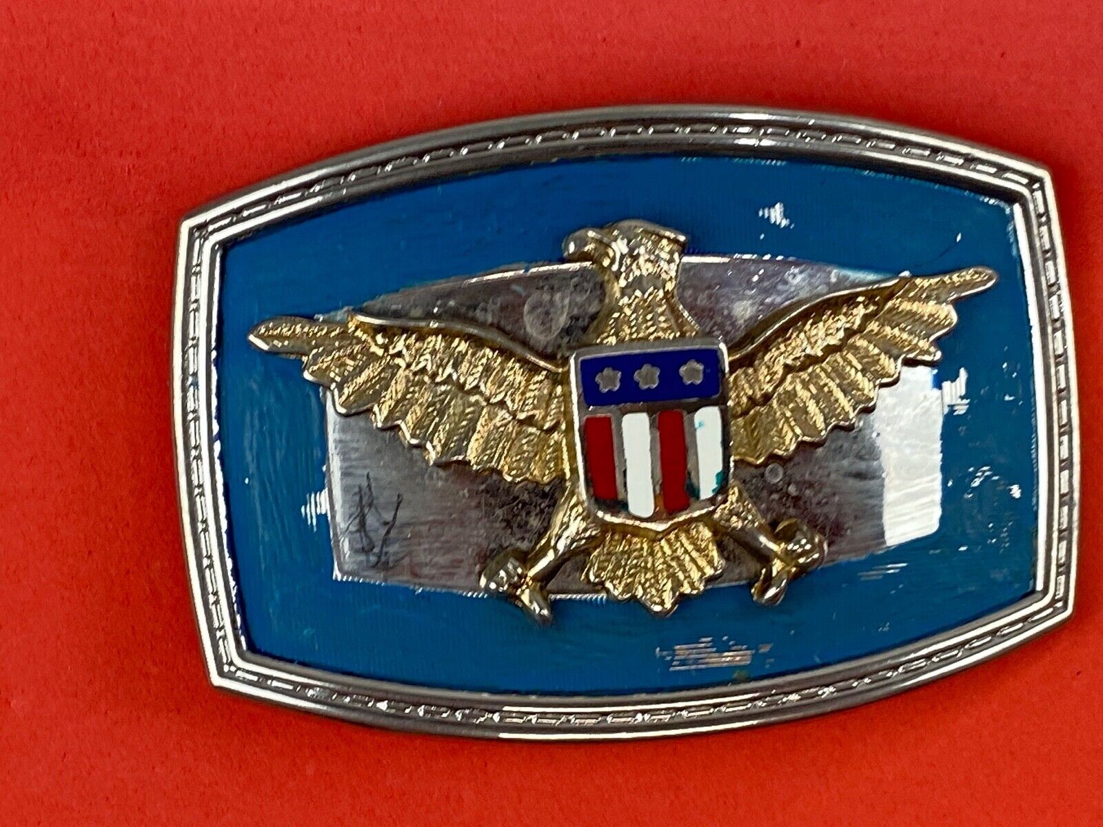 United States Of America Eagle With Shield Belt Buckle Colorful!   Different!