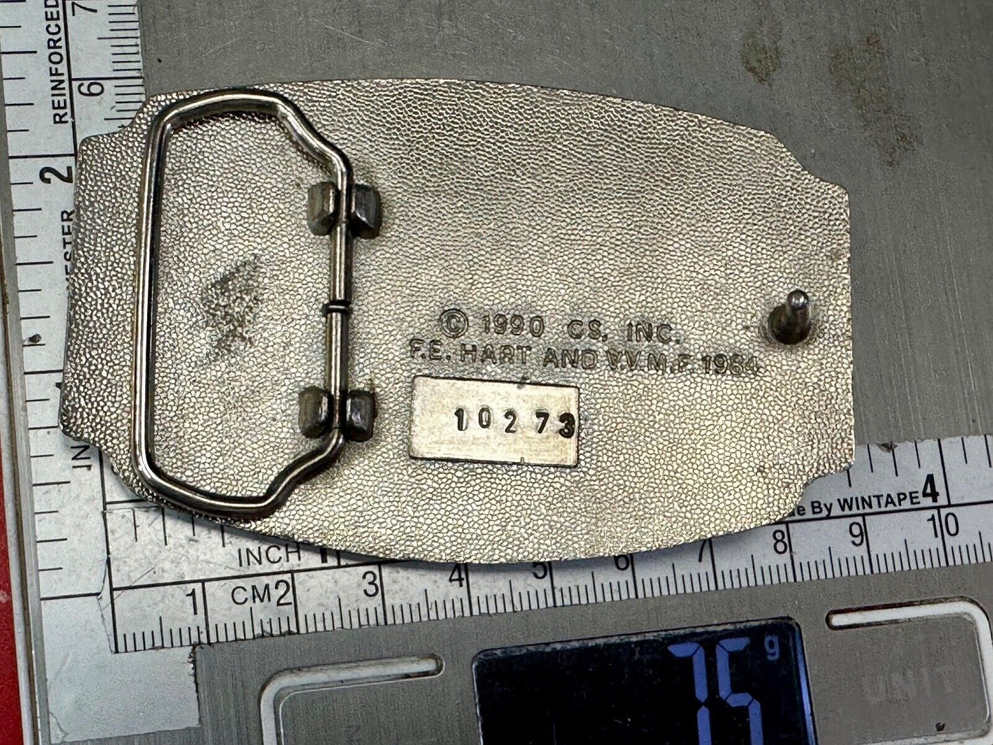 VIETNAM REMEMBERED 1959 1975 War Veteran Veterans F.E. Hart Numbered Belt Buckle