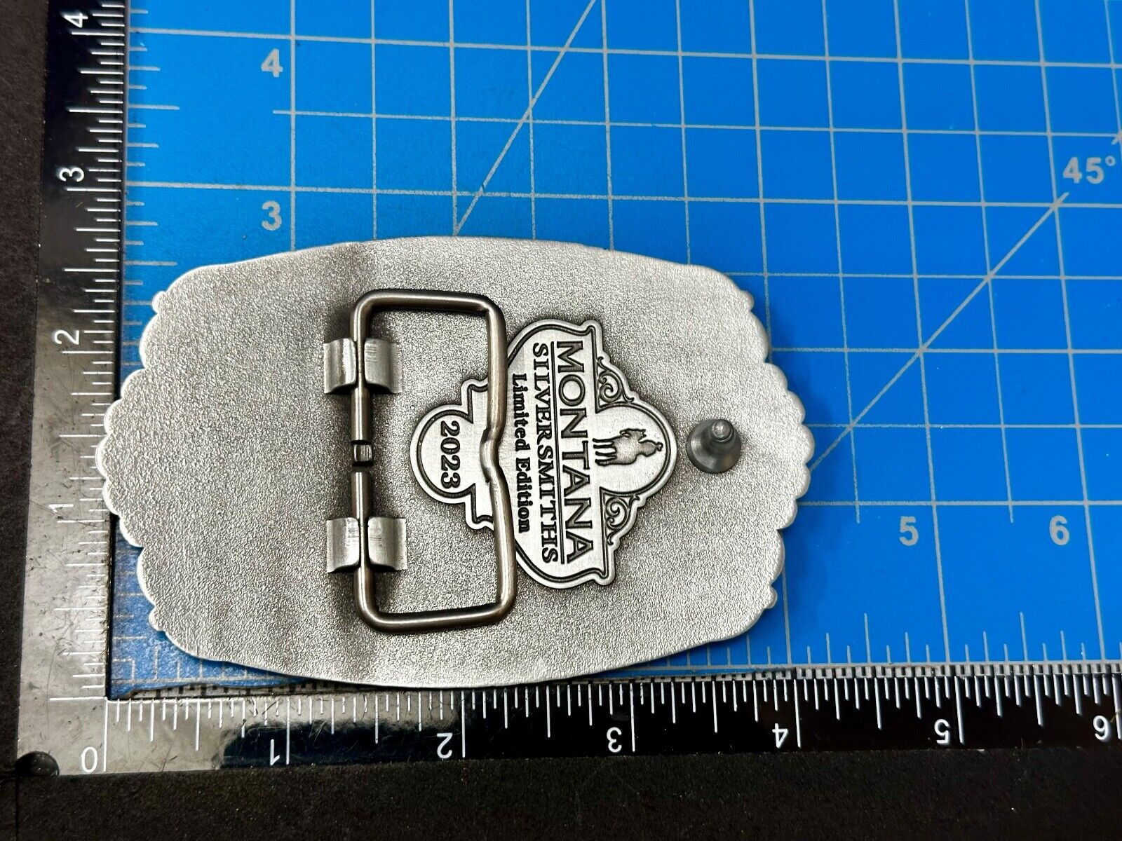 2023 PENDLETON WHISKY BRAND PROMO BELT BUCKLE MONTANA SILVERSMITHS COWBOY RODEO