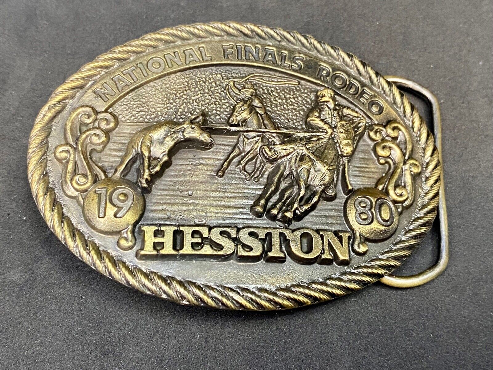 1980  Nfr Hesston Rodeo Finals, Limited Edition Collector's Belt Buckle