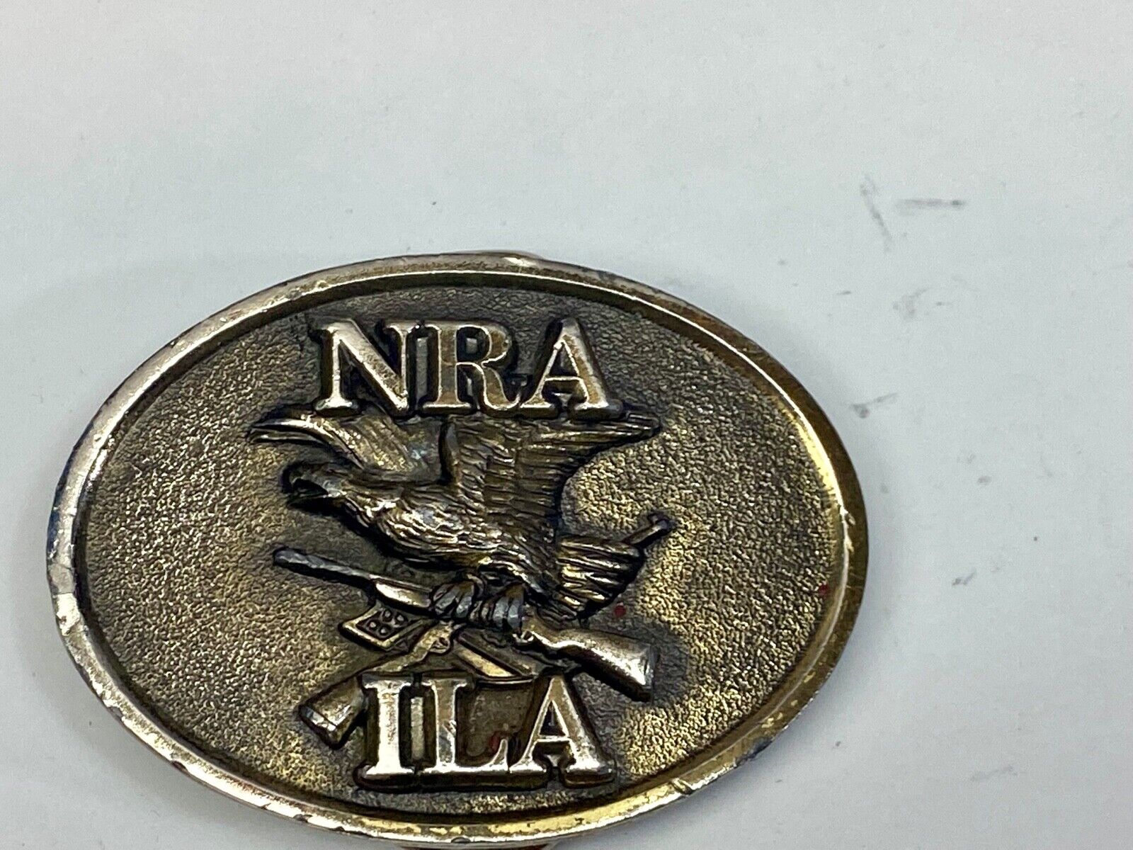 Vintage 1970S **Nra/Ila** (National Rifle Association) Gun Belt Buckle