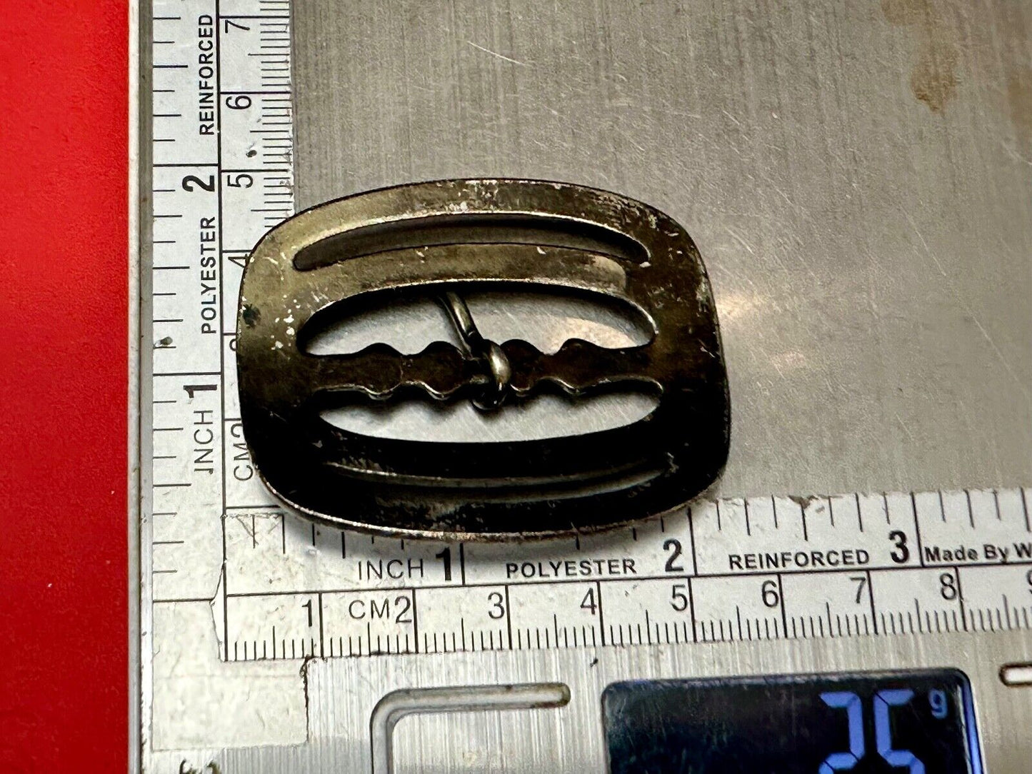 unique small brass tone replacement SMALL belt buckle