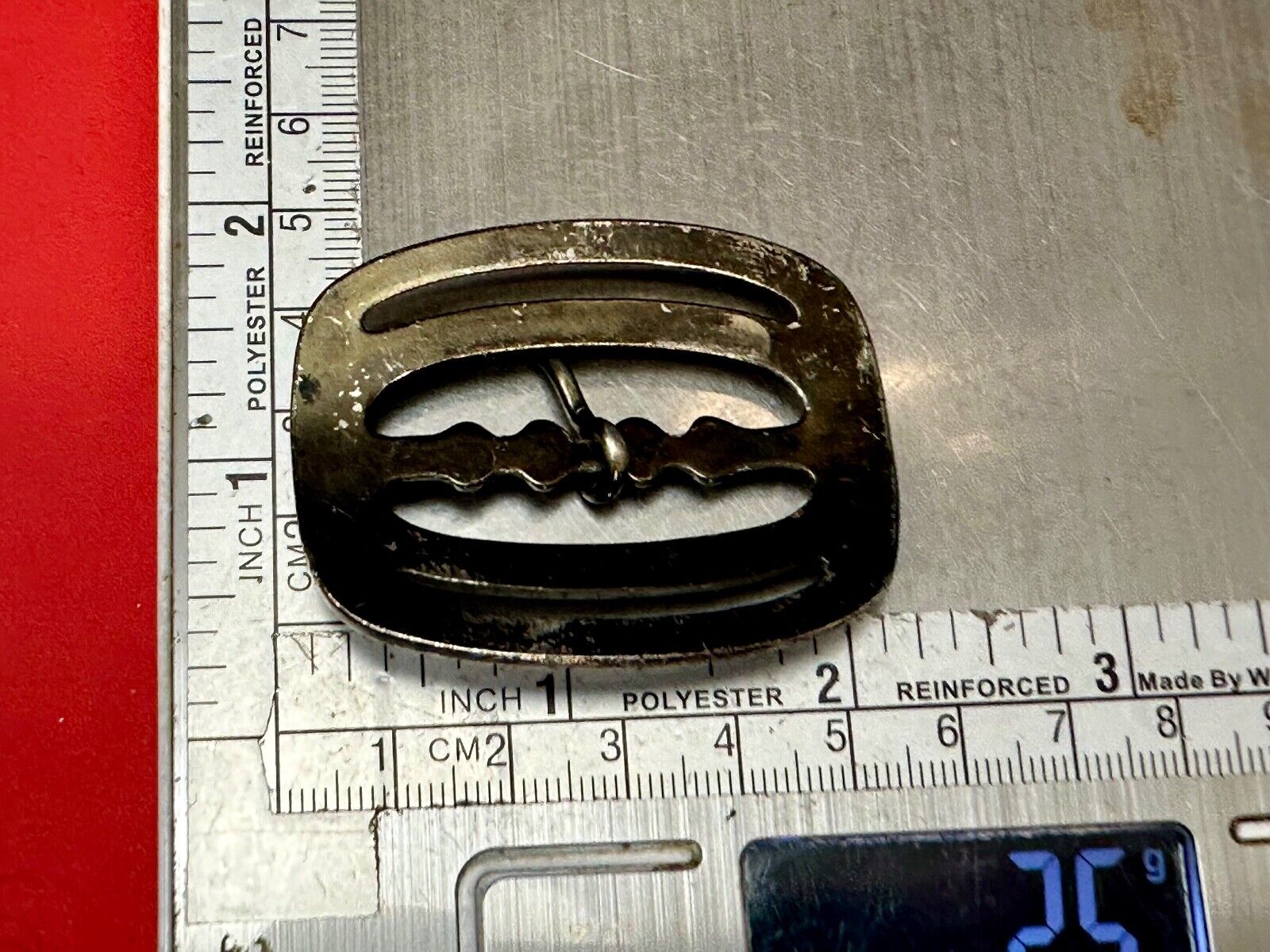 unique small brass tone replacement SMALL belt buckle
