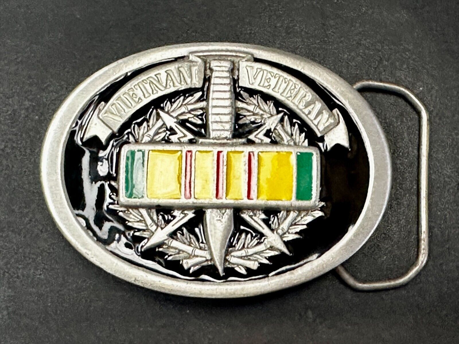 Veteran Vietnam Knife Emblem The Great American Belt Buckle co