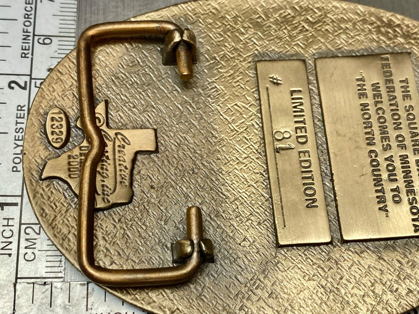 51st National Square Dance Convention belt buckle  Saint Paul Minnesota, 2002