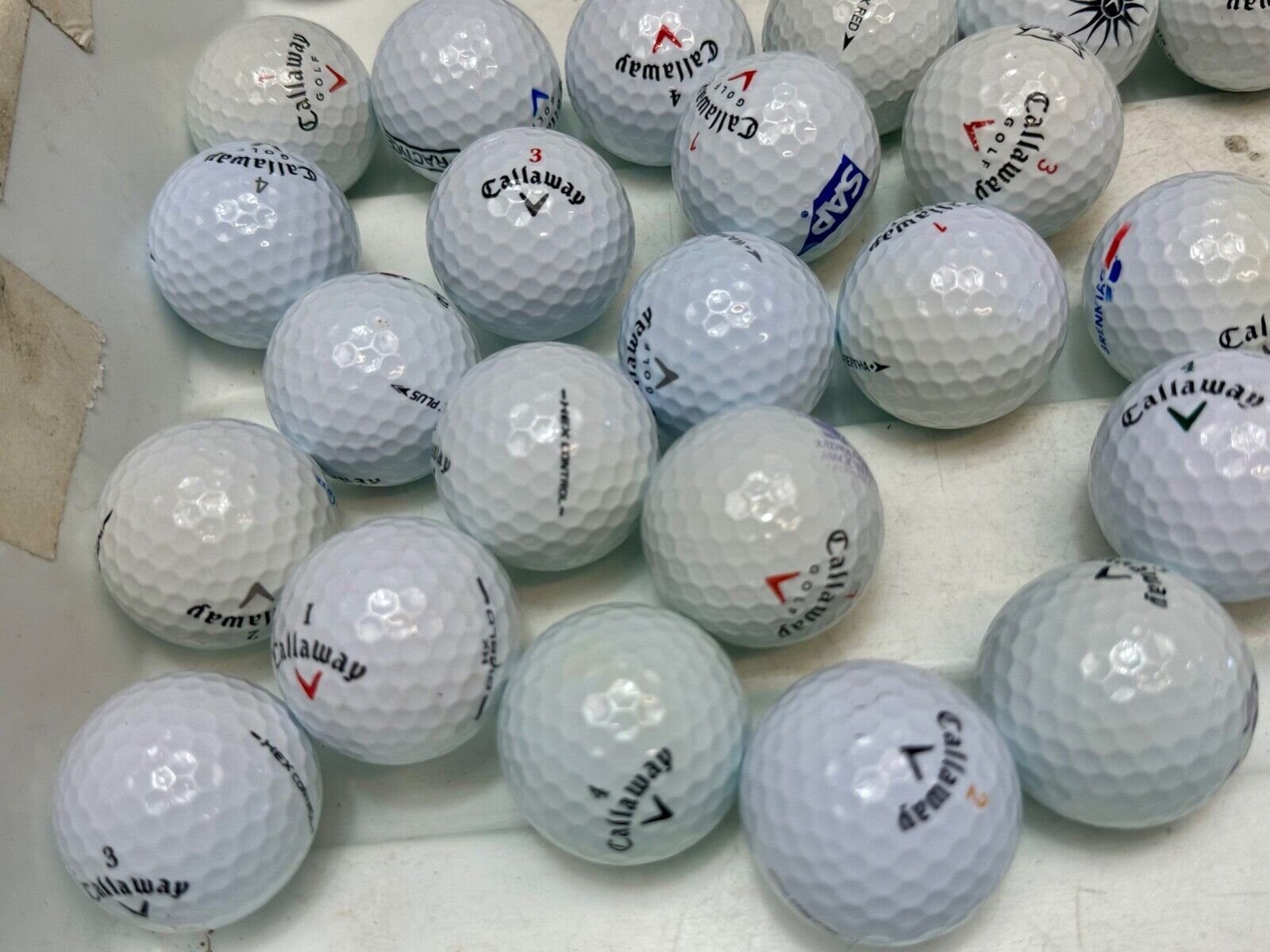 53 Used Calloway Golf Balls Lot - All Kinds!   Great For Practice!