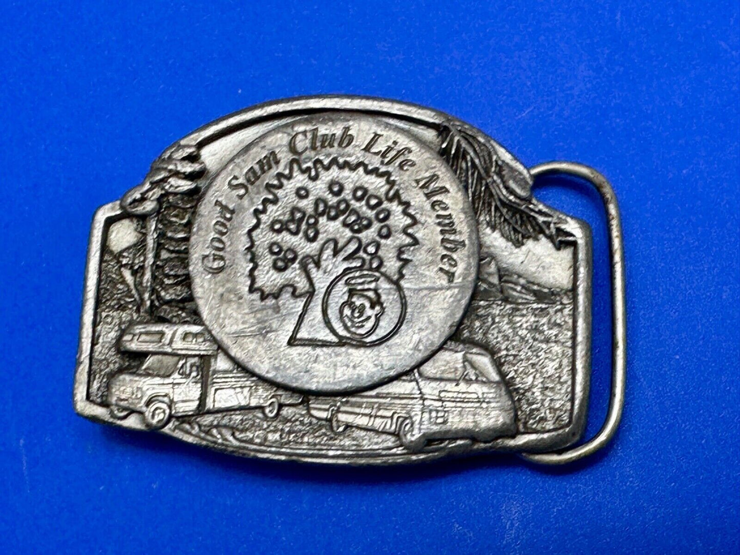 Vintage Good Sam Club Life Member Belt Buckle