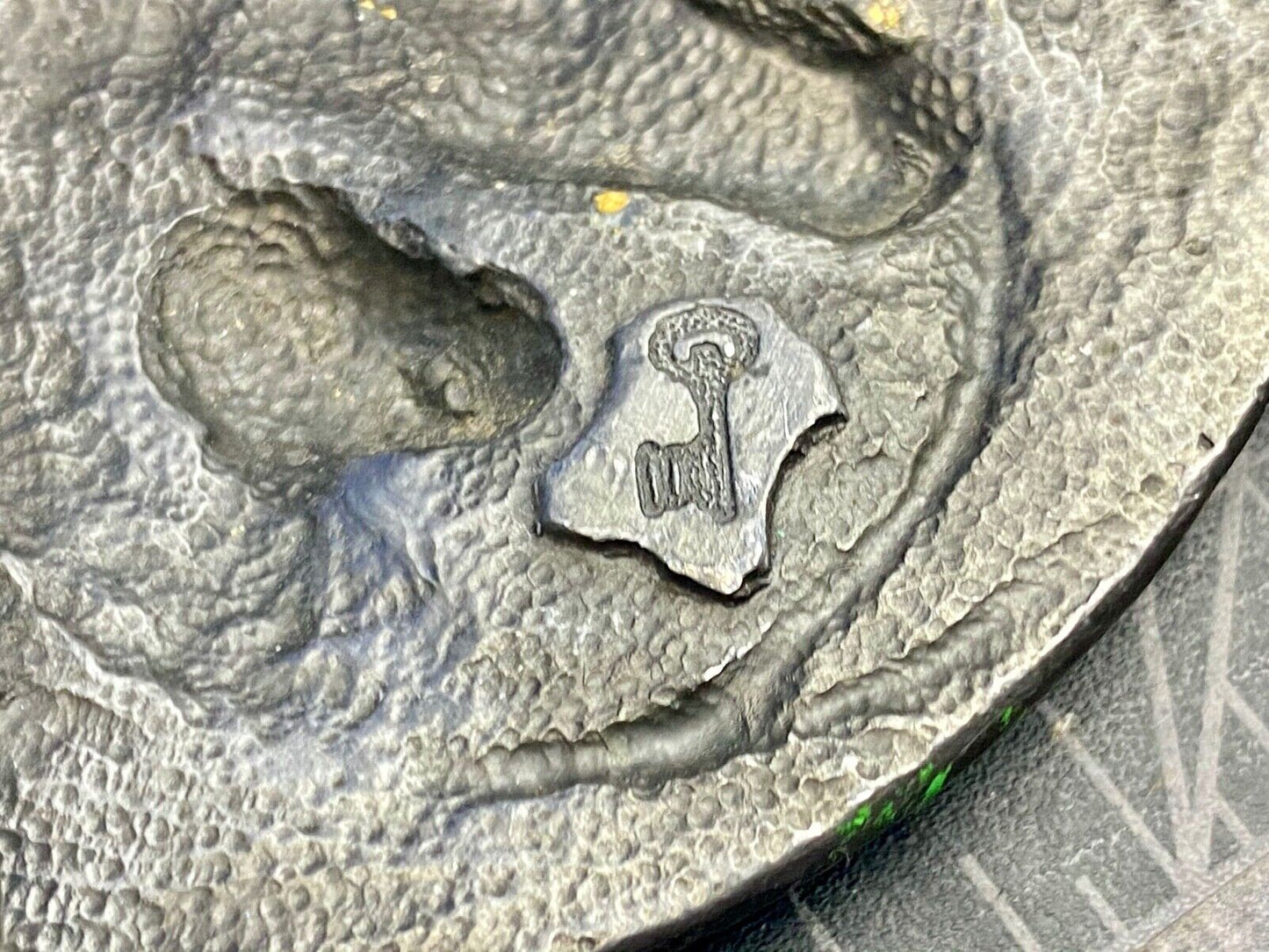 Two Horse Heads  Dark Silver Metal Western Belt Buckle - unknown makers mark