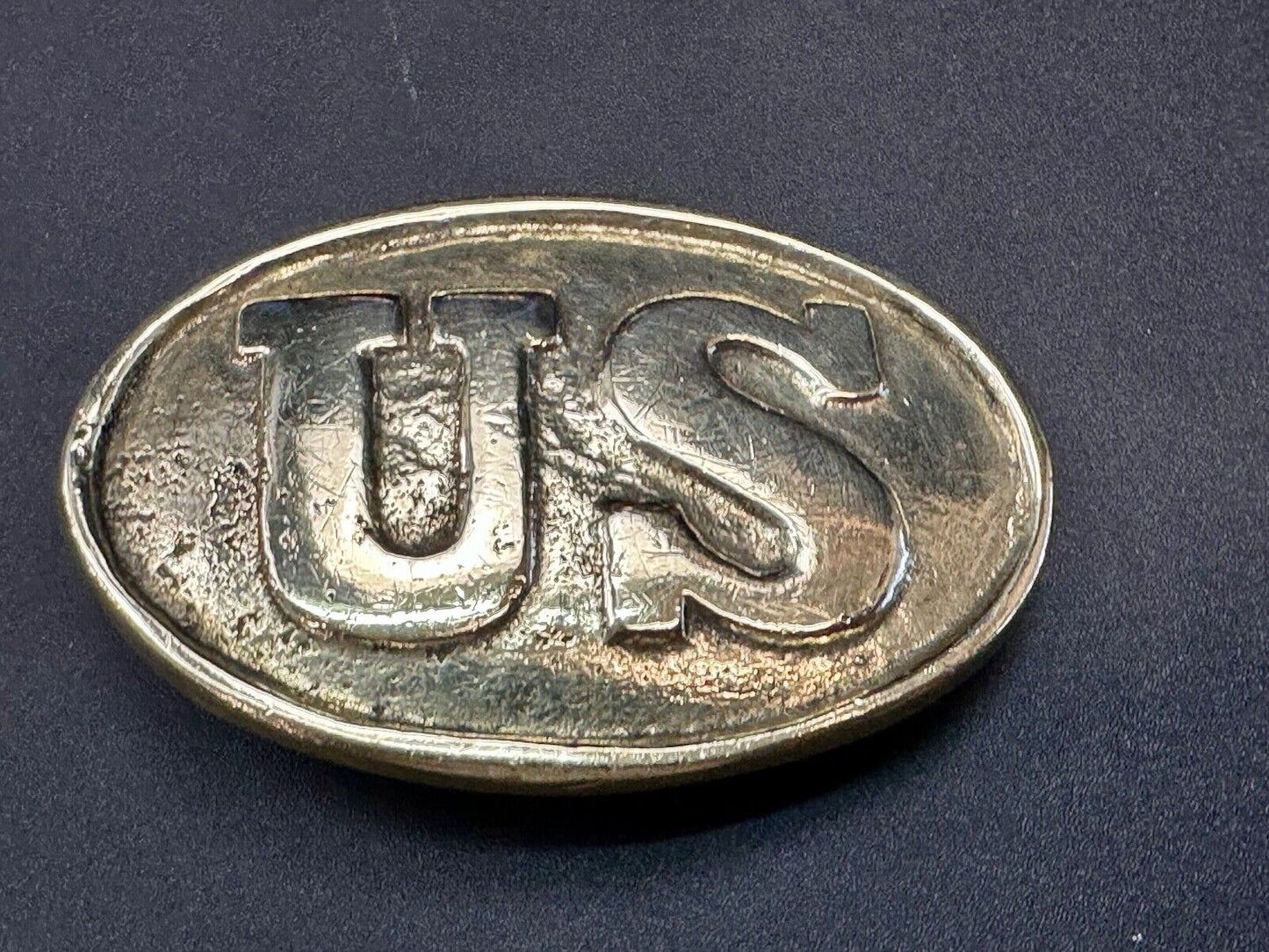 US Enlisted Army Soldiers Civil War Reproduction belt buckle - Two prong back