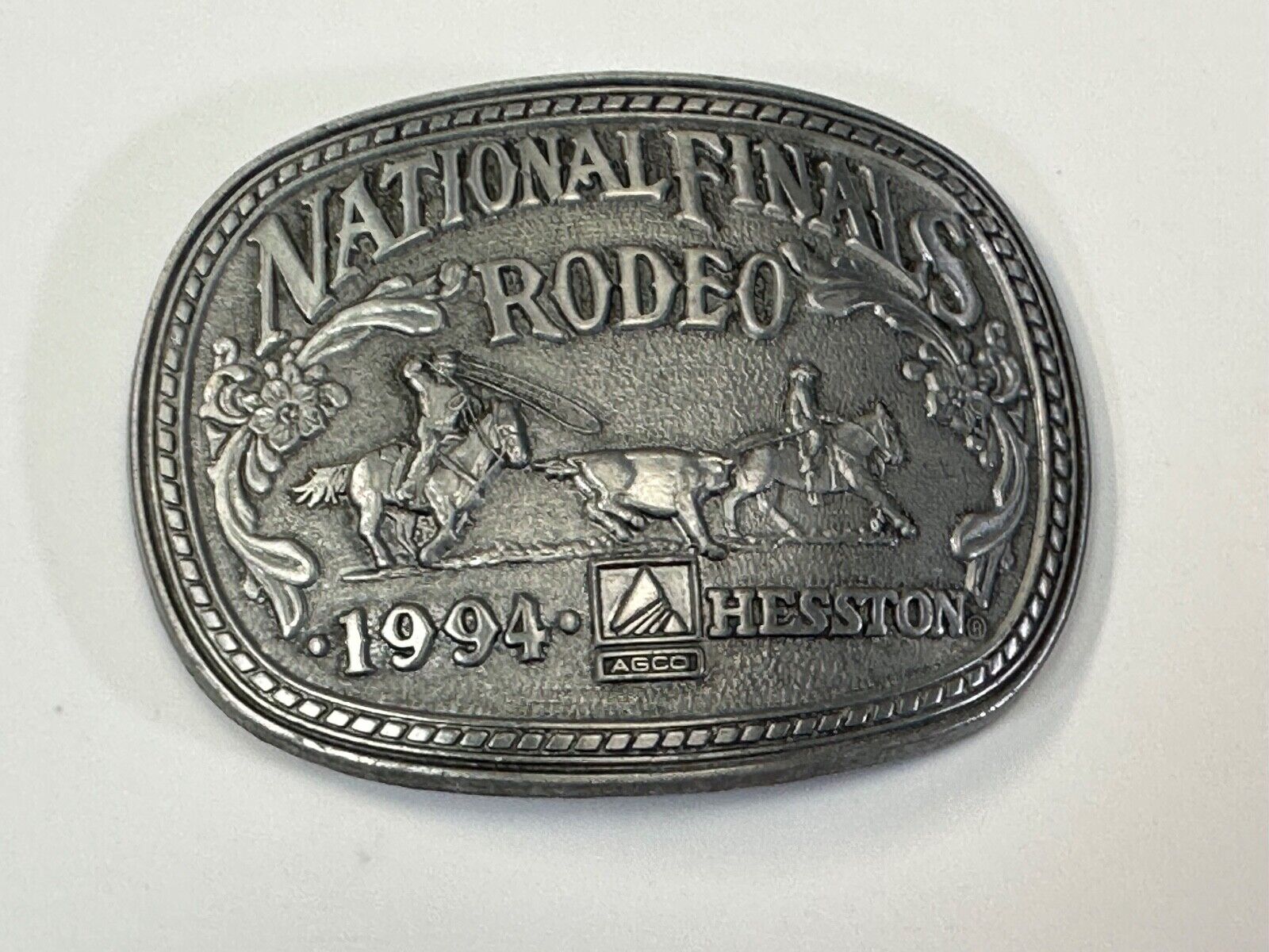 1994 Adult Sized NFR National Finals Rodeo ADM belt buckle