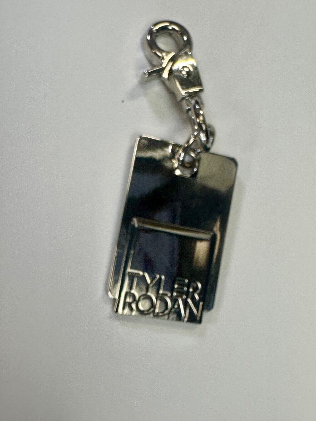 Tyler Rodan Designer Silver Tone Hanging Keychain Ring & Purse Charm Hook