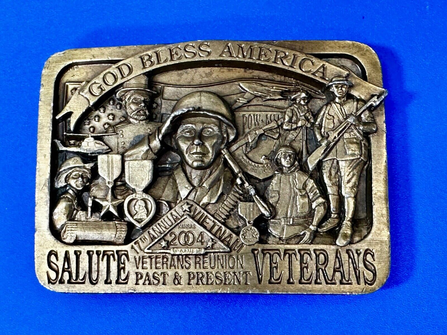 Vietnam American Veterans 2004 17th Annual War Reunion Commemorative Belt Buckle