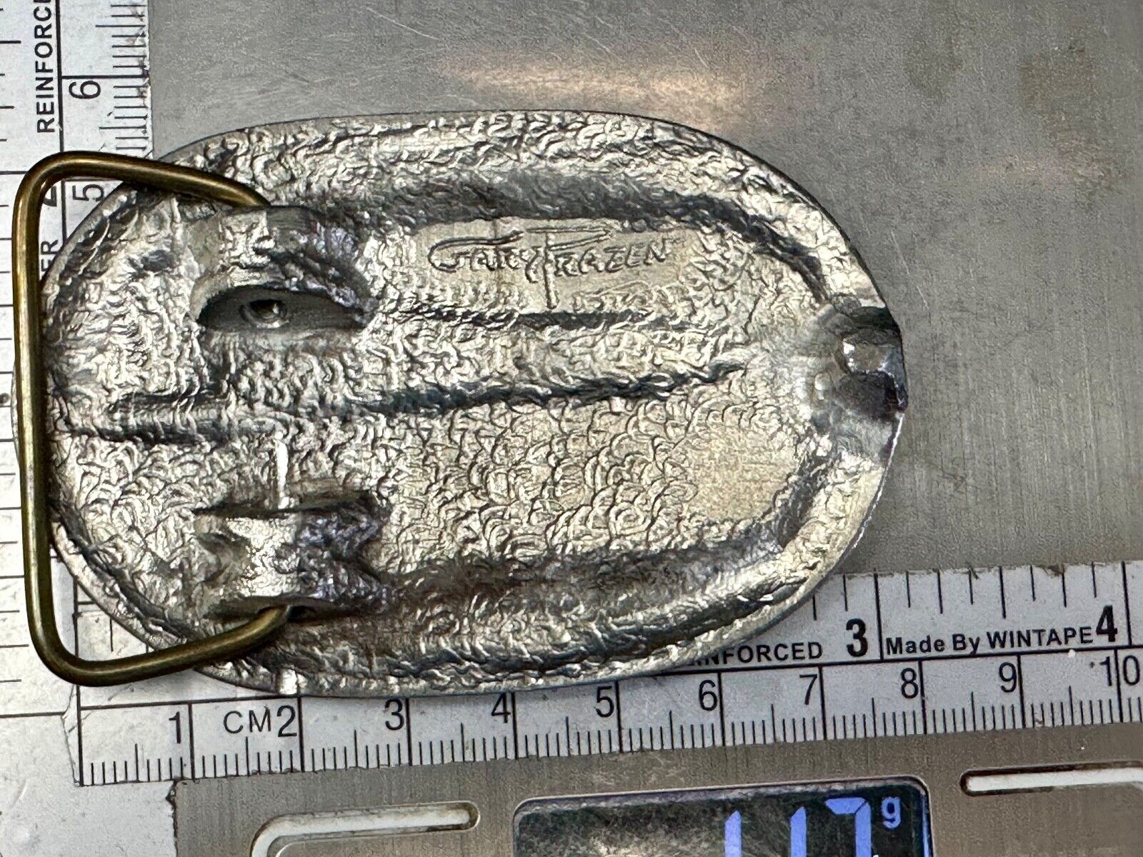 Utah Railway Co Vtg Train Railroad 85 Years - Gary Prazen Sculpture Belt Buckle